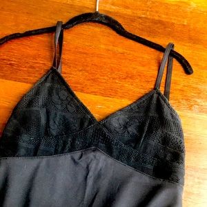 Black and lace dress